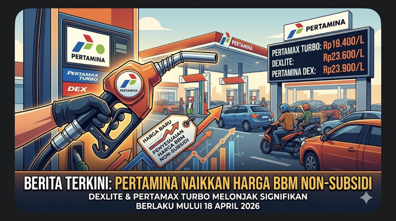 Pertamina Resmi Naikkan Harga BBM Non-Subsidi,Dexlite dan Pertamax Turbo Melonjak Signifikan